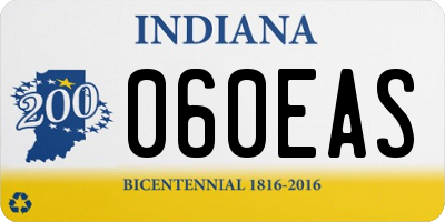 IN license plate 060EAS