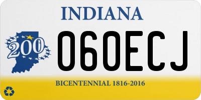 IN license plate 060ECJ