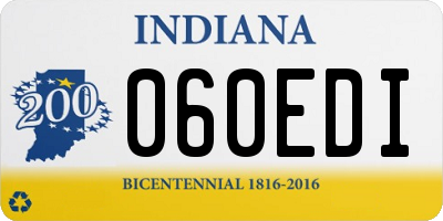 IN license plate 060EDI