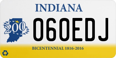 IN license plate 060EDJ