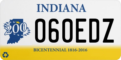 IN license plate 060EDZ