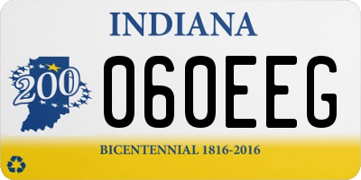 IN license plate 060EEG