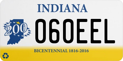 IN license plate 060EEL