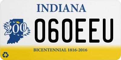 IN license plate 060EEU