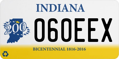 IN license plate 060EEX
