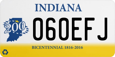 IN license plate 060EFJ