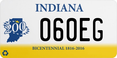 IN license plate 060EG