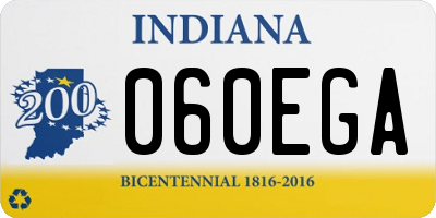 IN license plate 060EGA
