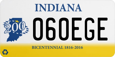 IN license plate 060EGE