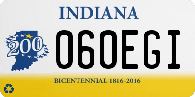 IN license plate 060EGI