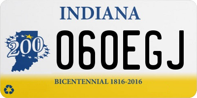 IN license plate 060EGJ