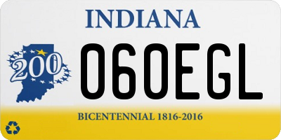 IN license plate 060EGL