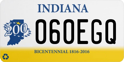 IN license plate 060EGQ