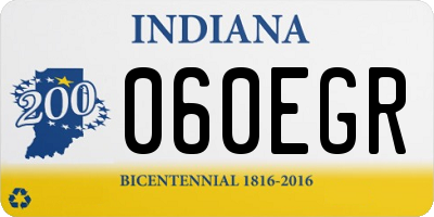 IN license plate 060EGR