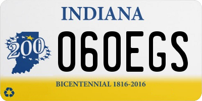 IN license plate 060EGS
