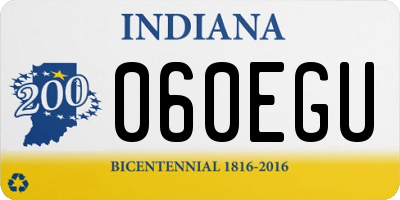 IN license plate 060EGU