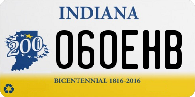IN license plate 060EHB