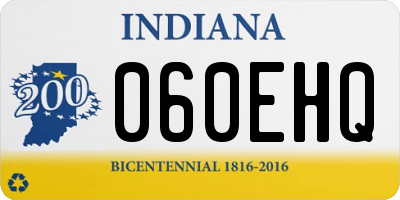 IN license plate 060EHQ