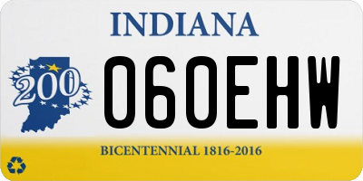 IN license plate 060EHW
