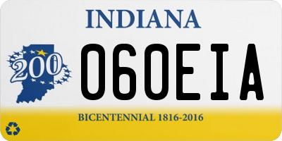 IN license plate 060EIA