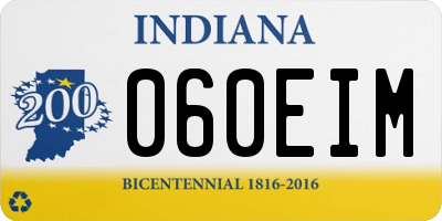 IN license plate 060EIM