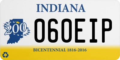IN license plate 060EIP