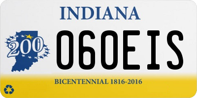 IN license plate 060EIS