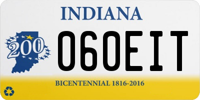 IN license plate 060EIT