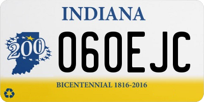 IN license plate 060EJC