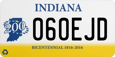 IN license plate 060EJD