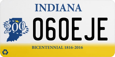 IN license plate 060EJE