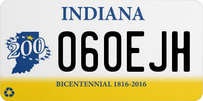 IN license plate 060EJH