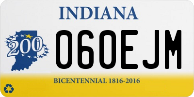 IN license plate 060EJM
