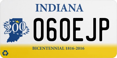 IN license plate 060EJP