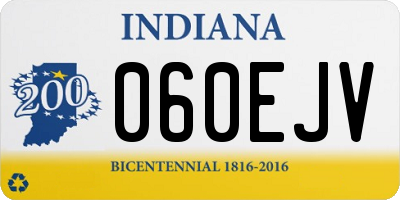 IN license plate 060EJV