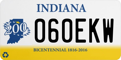 IN license plate 060EKW