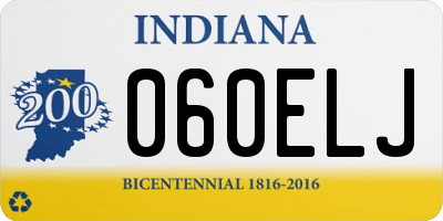 IN license plate 060ELJ
