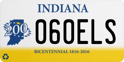 IN license plate 060ELS
