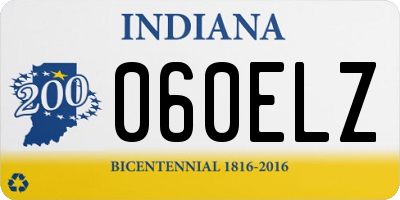 IN license plate 060ELZ