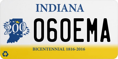 IN license plate 060EMA