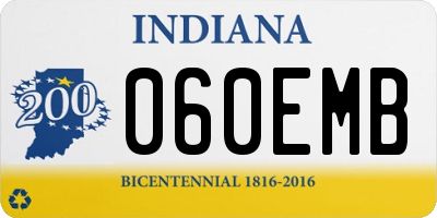 IN license plate 060EMB