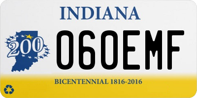 IN license plate 060EMF