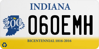 IN license plate 060EMH