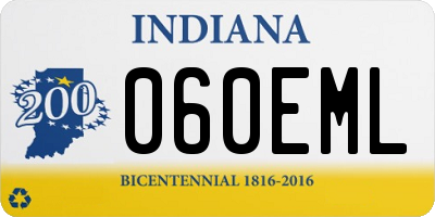 IN license plate 060EML