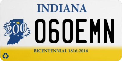 IN license plate 060EMN