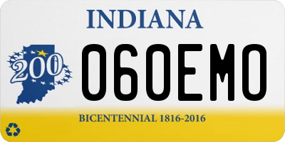 IN license plate 060EMO