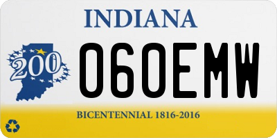 IN license plate 060EMW