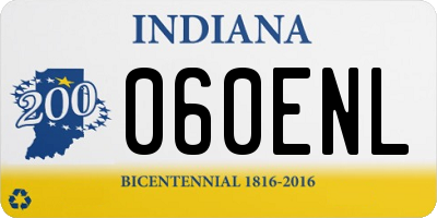 IN license plate 060ENL