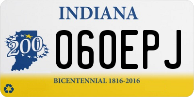 IN license plate 060EPJ