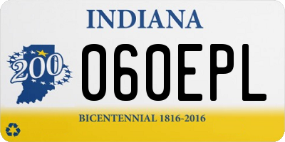 IN license plate 060EPL